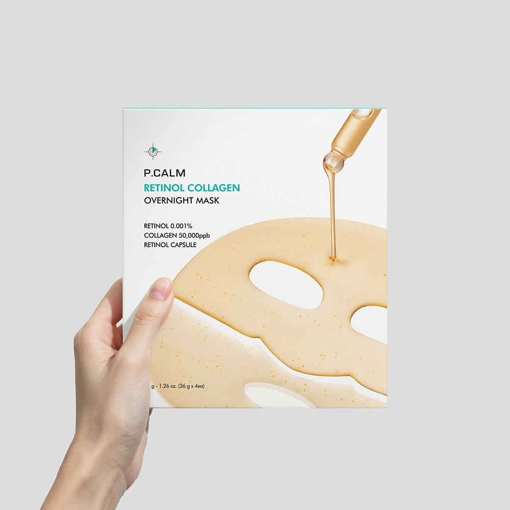 Нічна гідрогелева ліфтинг-маска з ретинолом та колагеном корейська P.CALM Retinol Collagen Overnight Mask-thumbmail-8