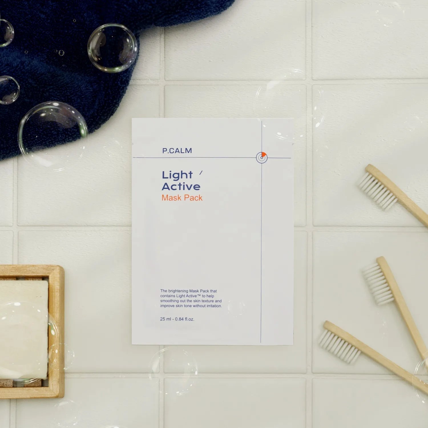 Освітлювальна тканинна маска проти пігментації P.CALM Light Active Mask Pack-thumbmail-2