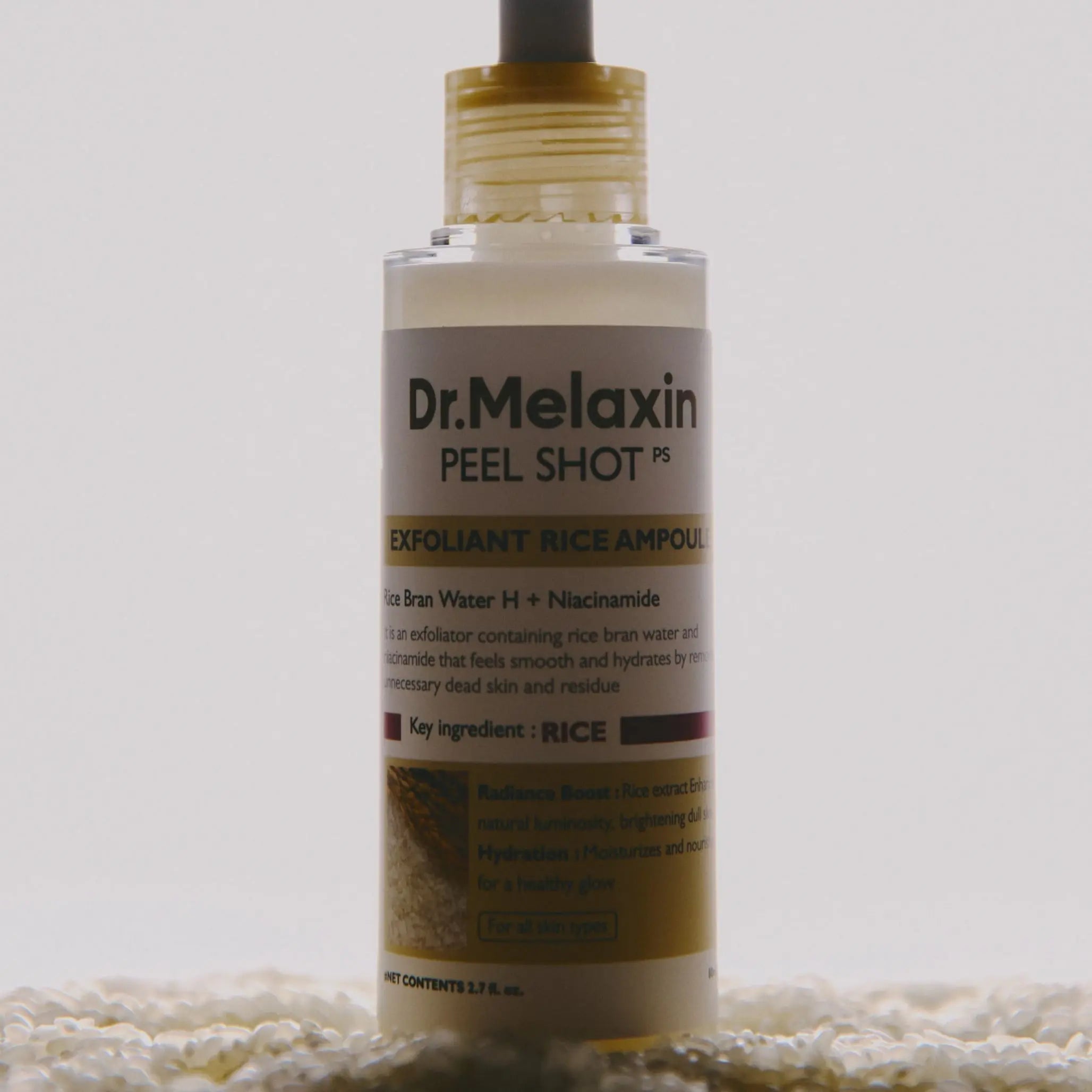 Ексфоліююча ампула-пілінг з екстрактом білого рису Dr.Melaxin Peel Shot Exfoliating White Rice Ampoule-thumbmail-7