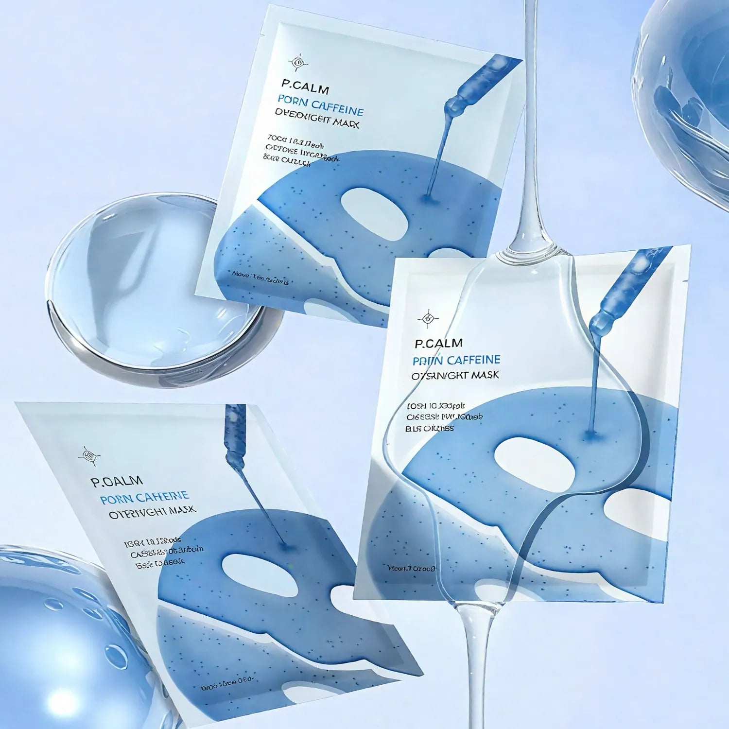 Нічна маска для відновлення з PDRN та кофеїном P.CALM PDRN Caffeine Overnight Mask-thumbmail-2