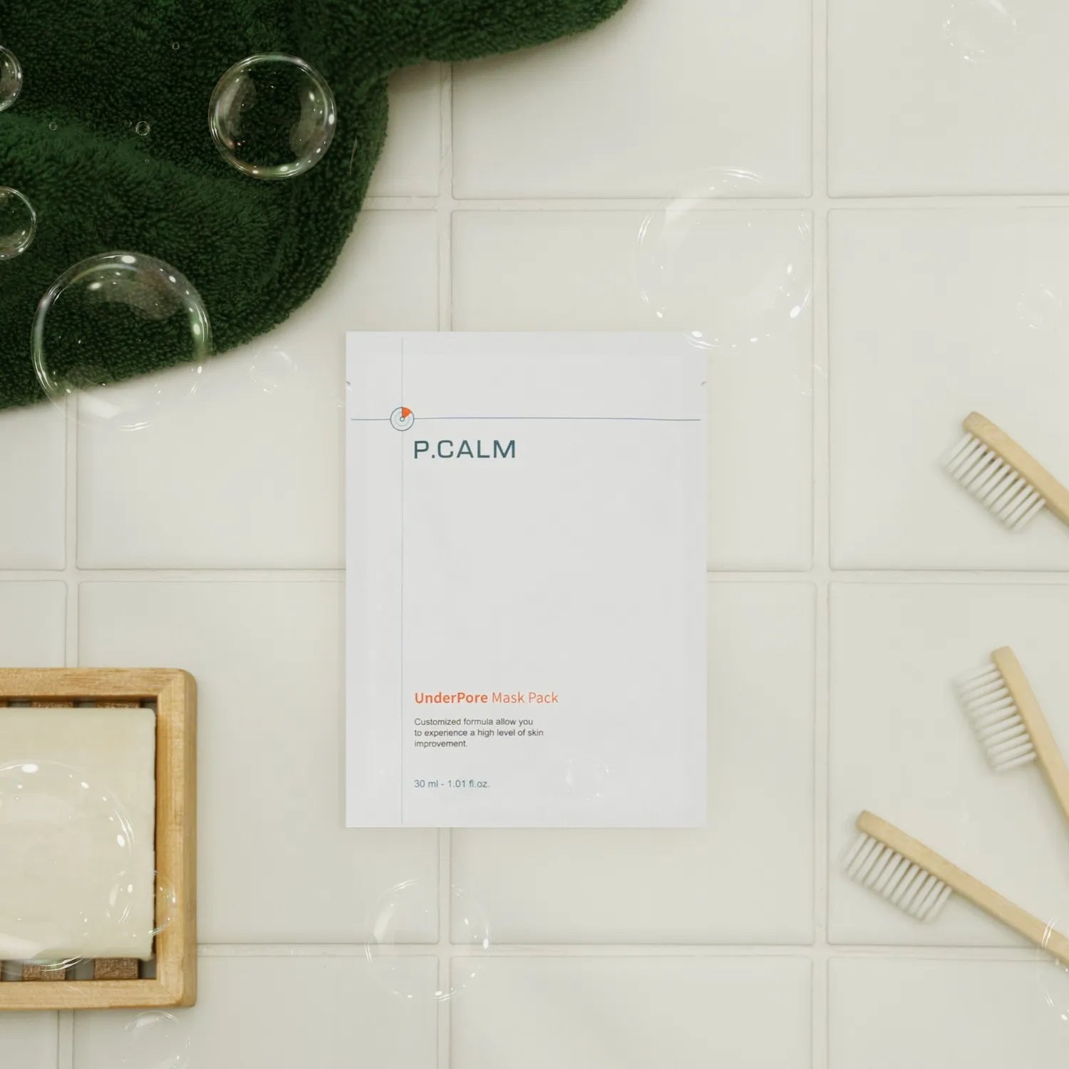 Тканинна маска для глибокого очищення та звуження пор P.CALM UnderPore Mask Pack-thumbmail-7