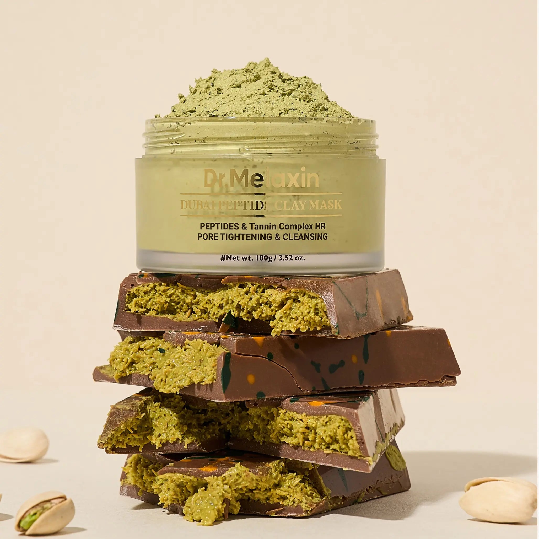 Дубайська пептидна глиняна маска для очищення та пружності Dr.Melaxin Dubai Peptide Clay Mask-thumbmail-5