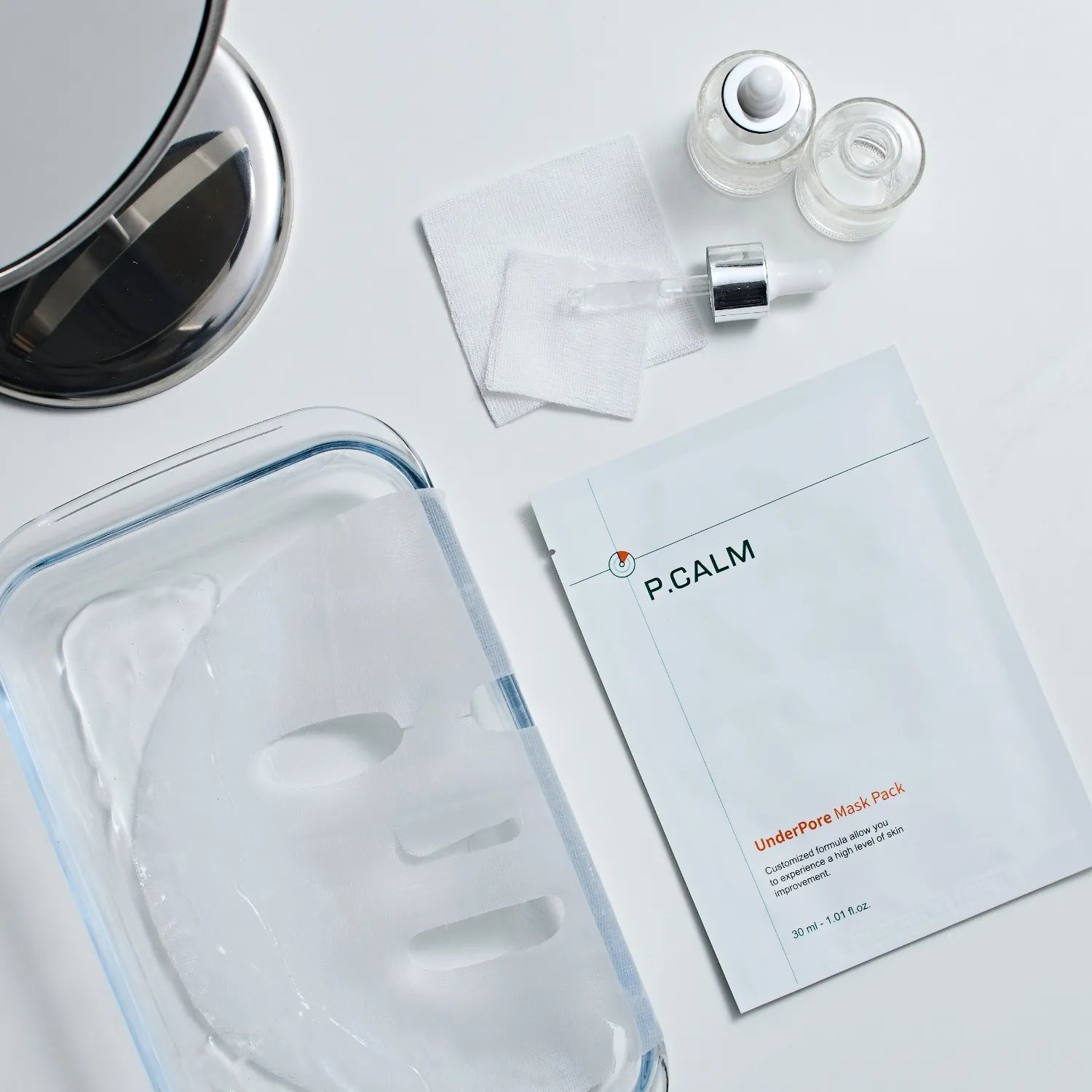 Тканинна маска для глибокого очищення та звуження пор P.CALM UnderPore Mask Pack-thumbmail-3