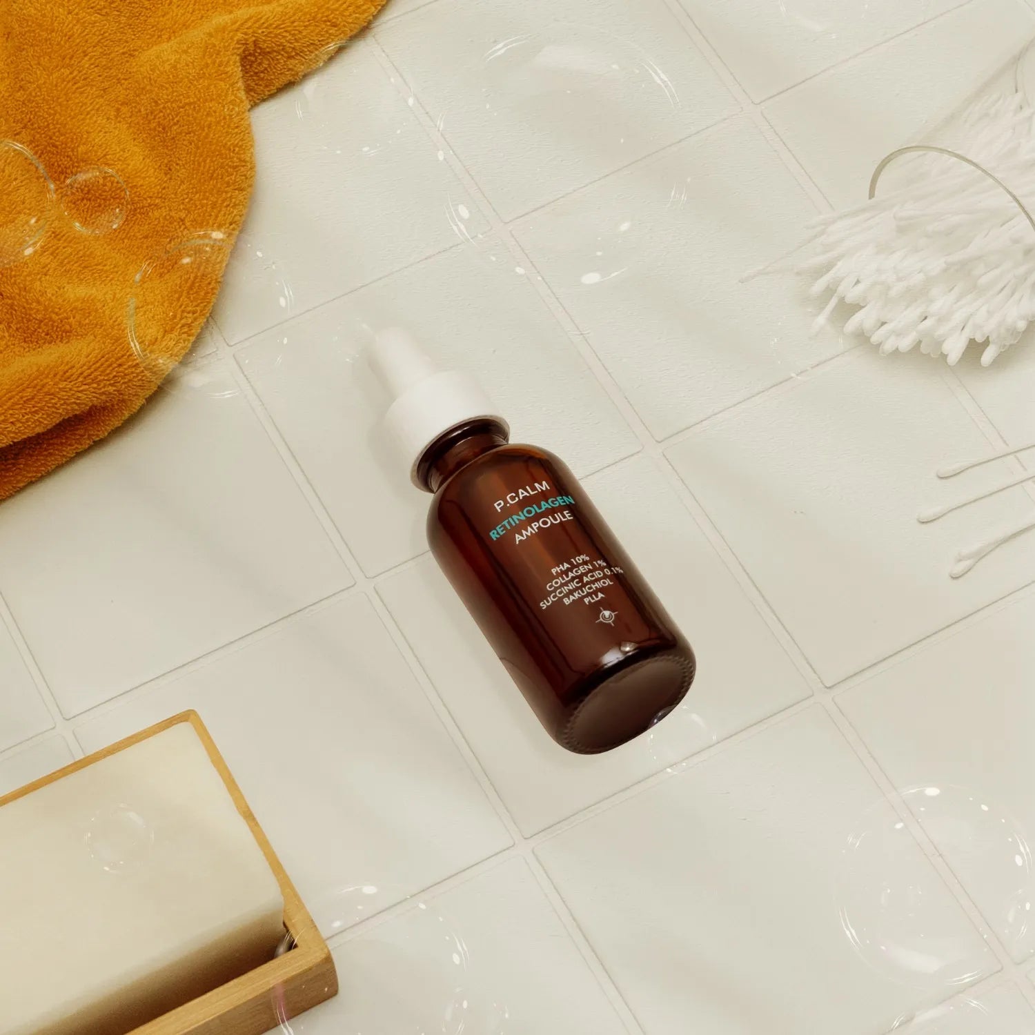 Омолоджувальна сироватка для звуження пор з ретинолом і колагеном P.CALM Retinolagen Ampoule-thumbmail-3