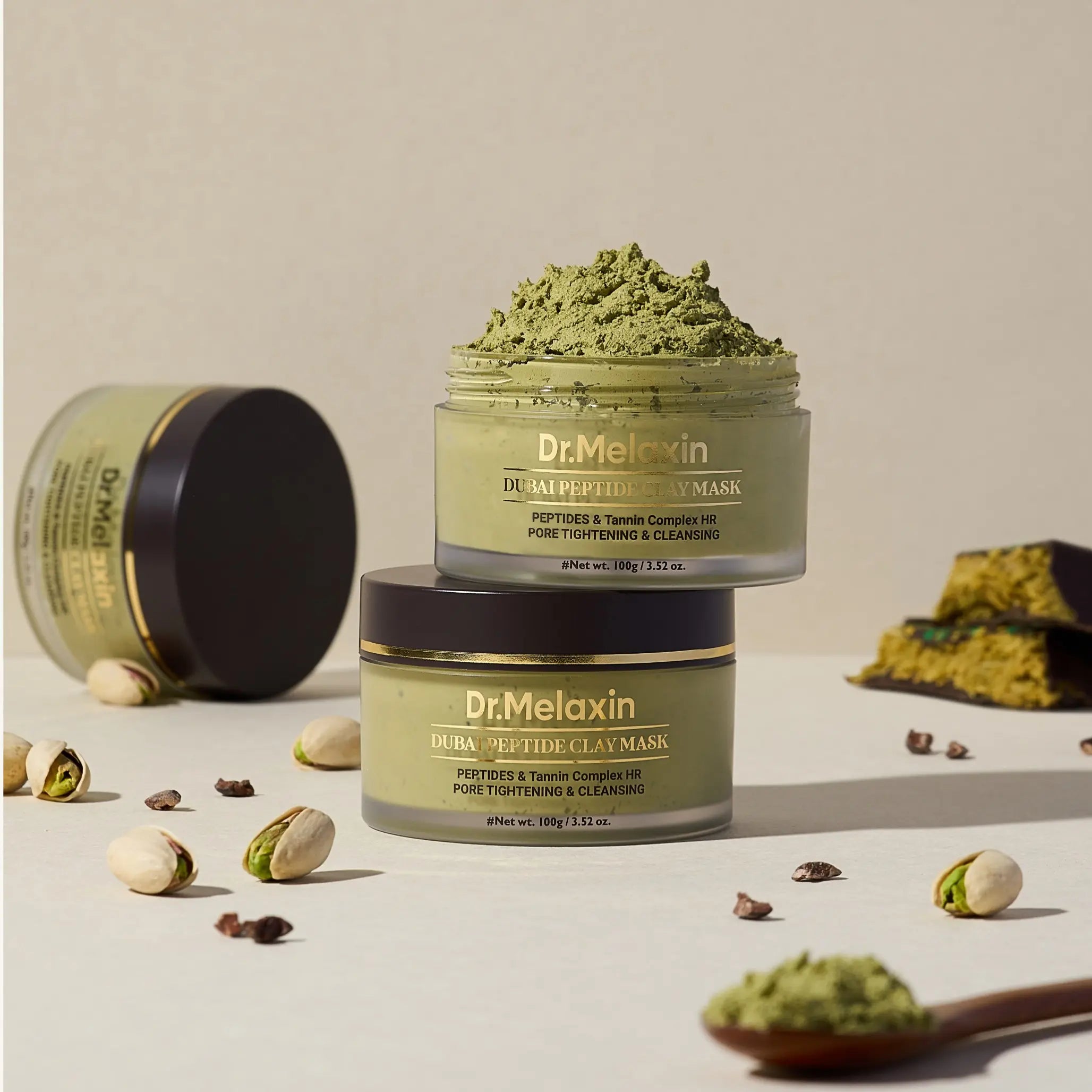 Дубайська пептидна глиняна маска для очищення та пружності Dr.Melaxin Dubai Peptide Clay Mask-thumbmail-6