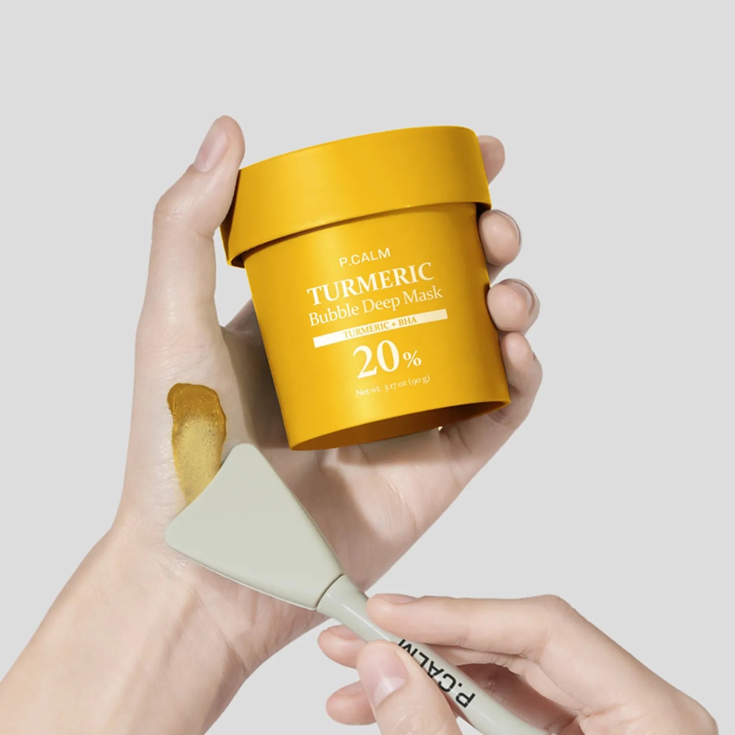 Бульбашкова маска для глибокого очищення пор з куркумою P.CALM Turmeric Bubble Deep Mask-thumbmail-9
