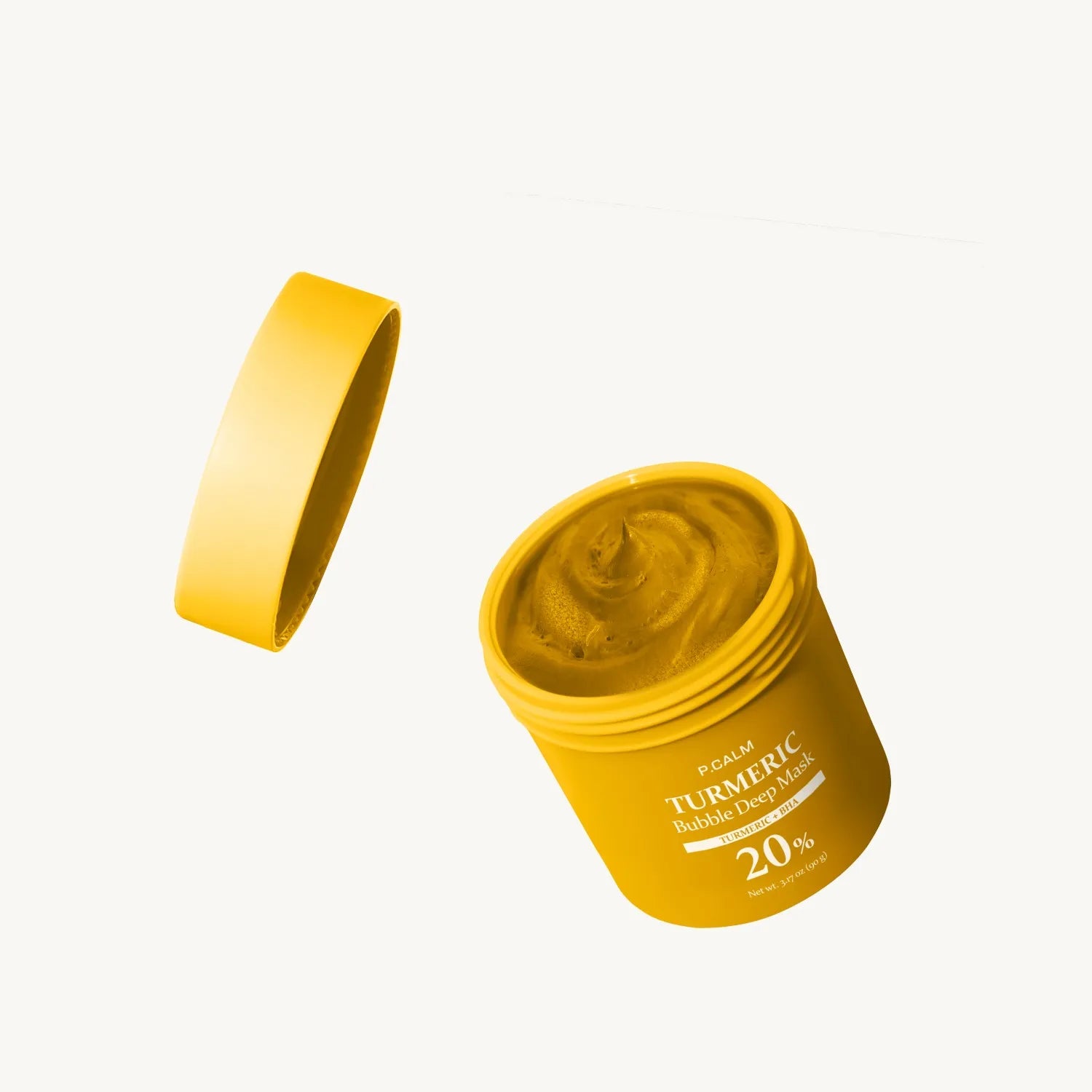 Бульбашкова маска для глибокого очищення пор з куркумою P.CALM Turmeric Bubble Deep Mask-thumbmail-8