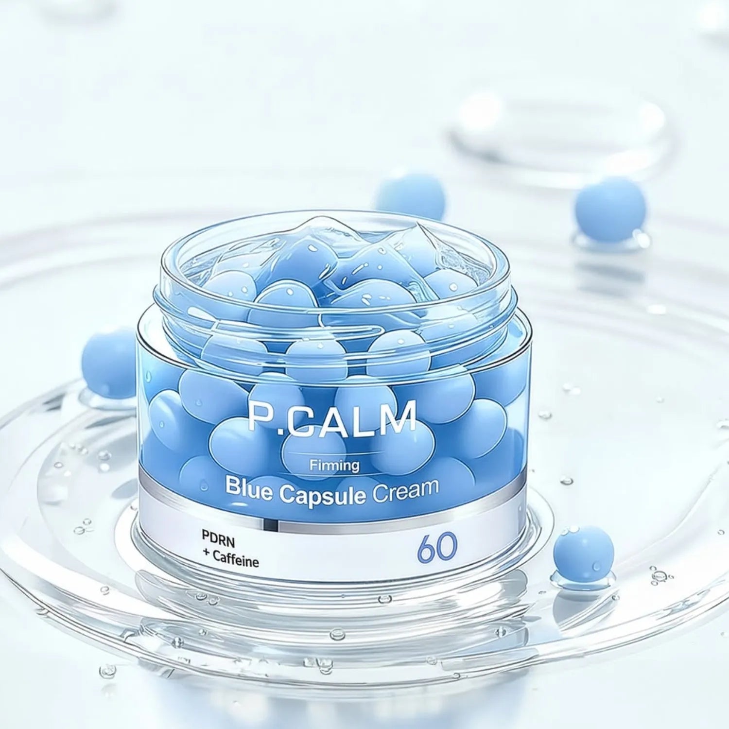 Зміцнювальний капсульний крем для ліфтингу та сяйва P.CALM Firming Blue Capsule 60 Cream-thumbmail-5
