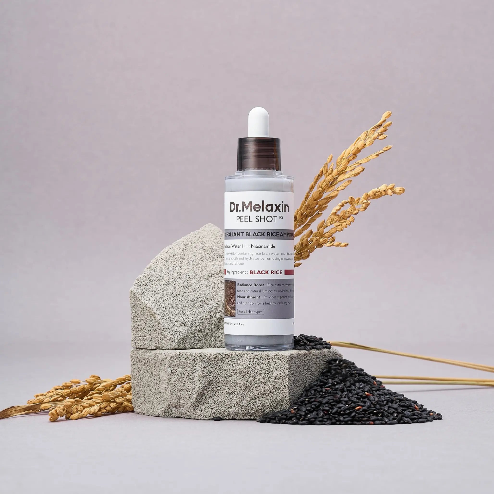 Ексфоліююча ампула-пілінг з екстрактом чорного рису Dr.Melaxin Peel Shot Exfoliating Black Rice Ampoule-thumbmail-4