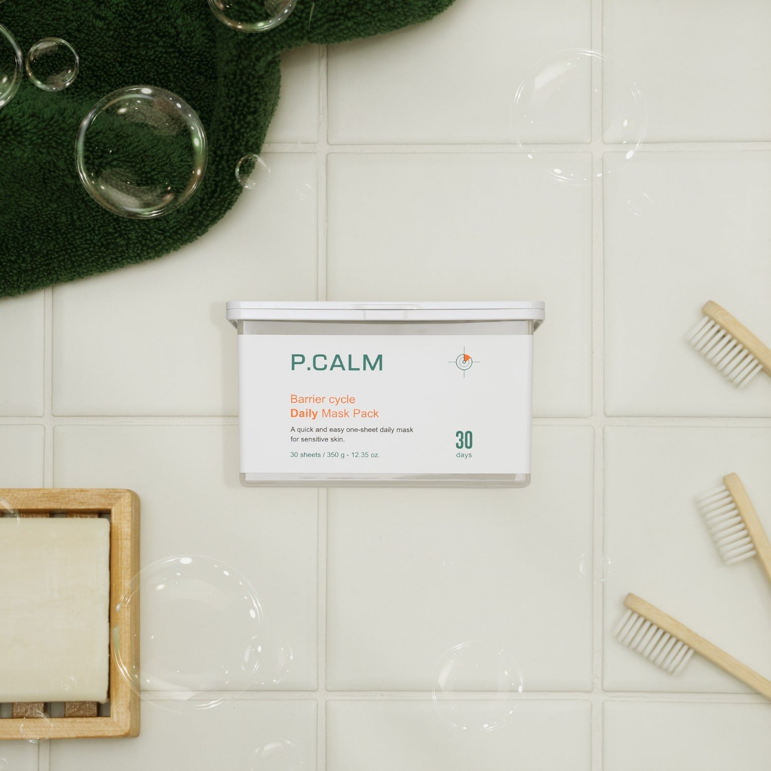 Набір щоденних масок для зміцнення бар’єру P.CALM Barrier Cycle Daily Mask Pack (30 шт)-thumbmail-8