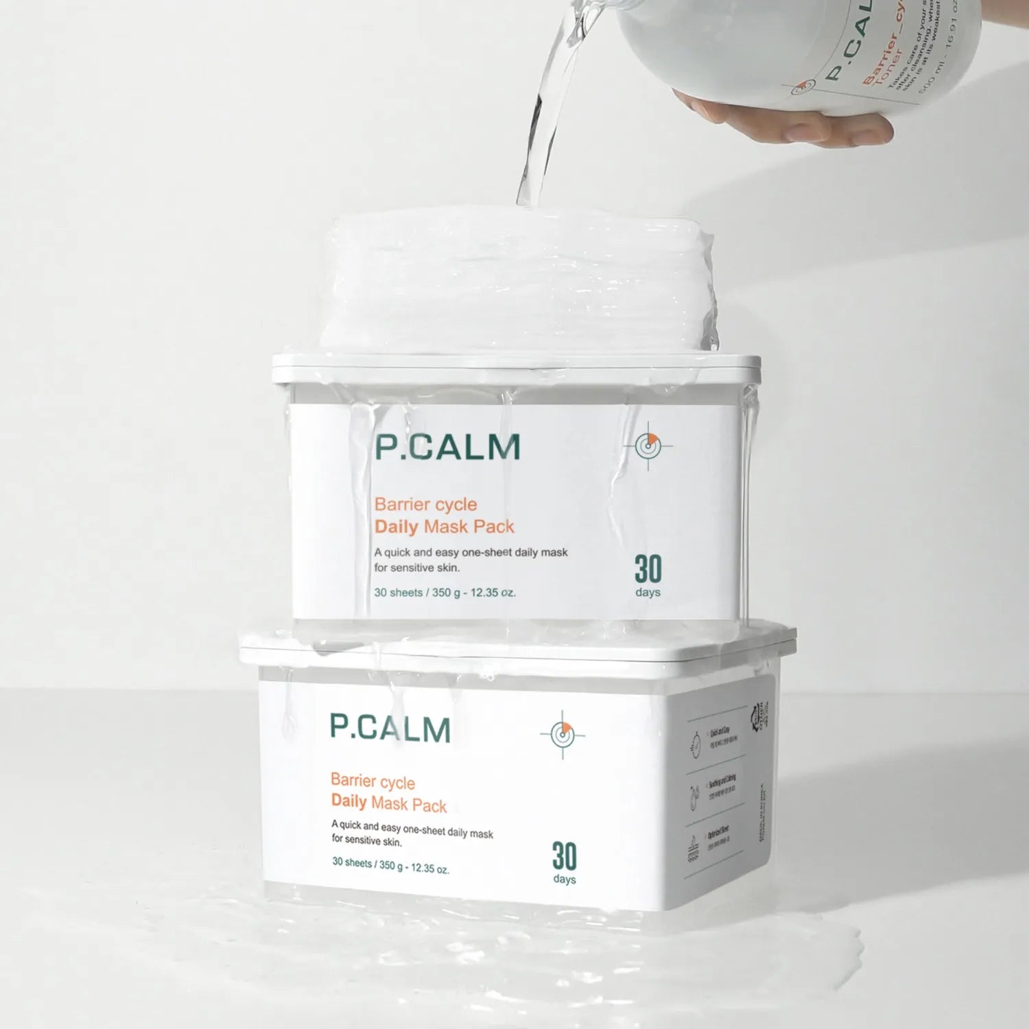Набір щоденних масок для зміцнення бар’єру P.CALM Barrier Cycle Daily Mask Pack (30 шт)-thumbmail-6