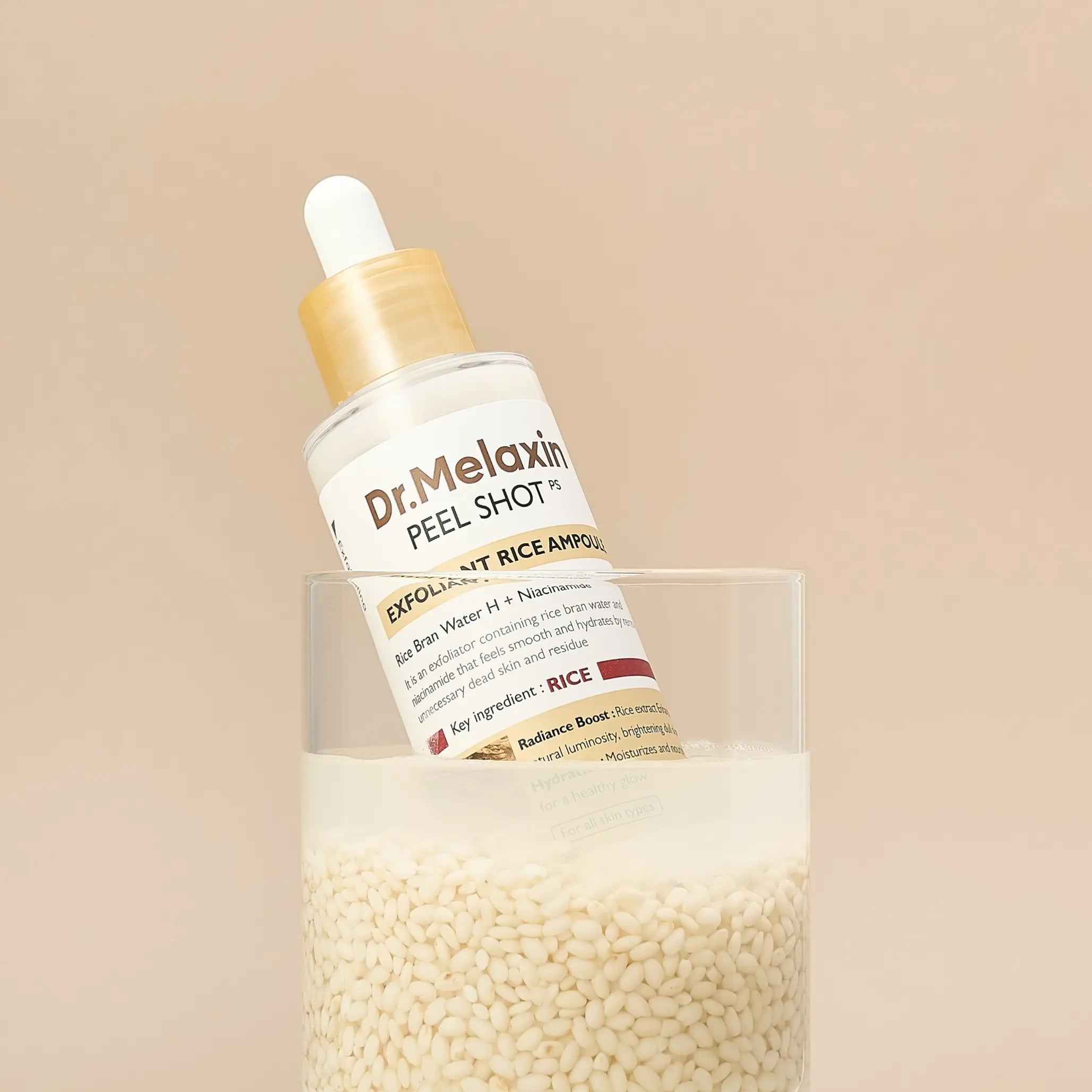 Ексфоліююча ампула-пілінг з екстрактом білого рису Dr.Melaxin Peel Shot Exfoliating White Rice Ampoule-thumbmail-4