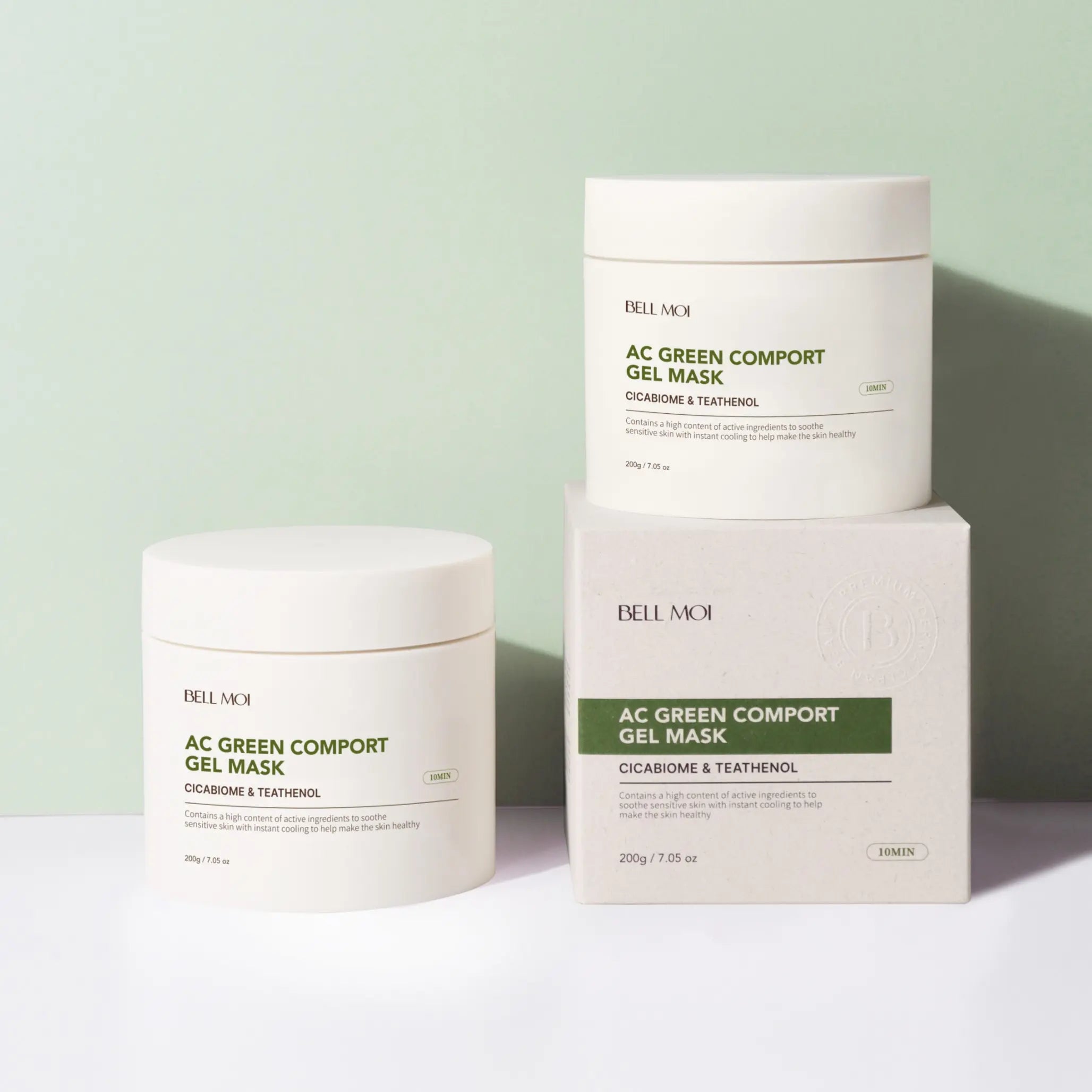 Заспокійлива гелева маска з пробіотиками та центеллою Bell Moi AC Green Comport Gel Mask-thumbmail-2