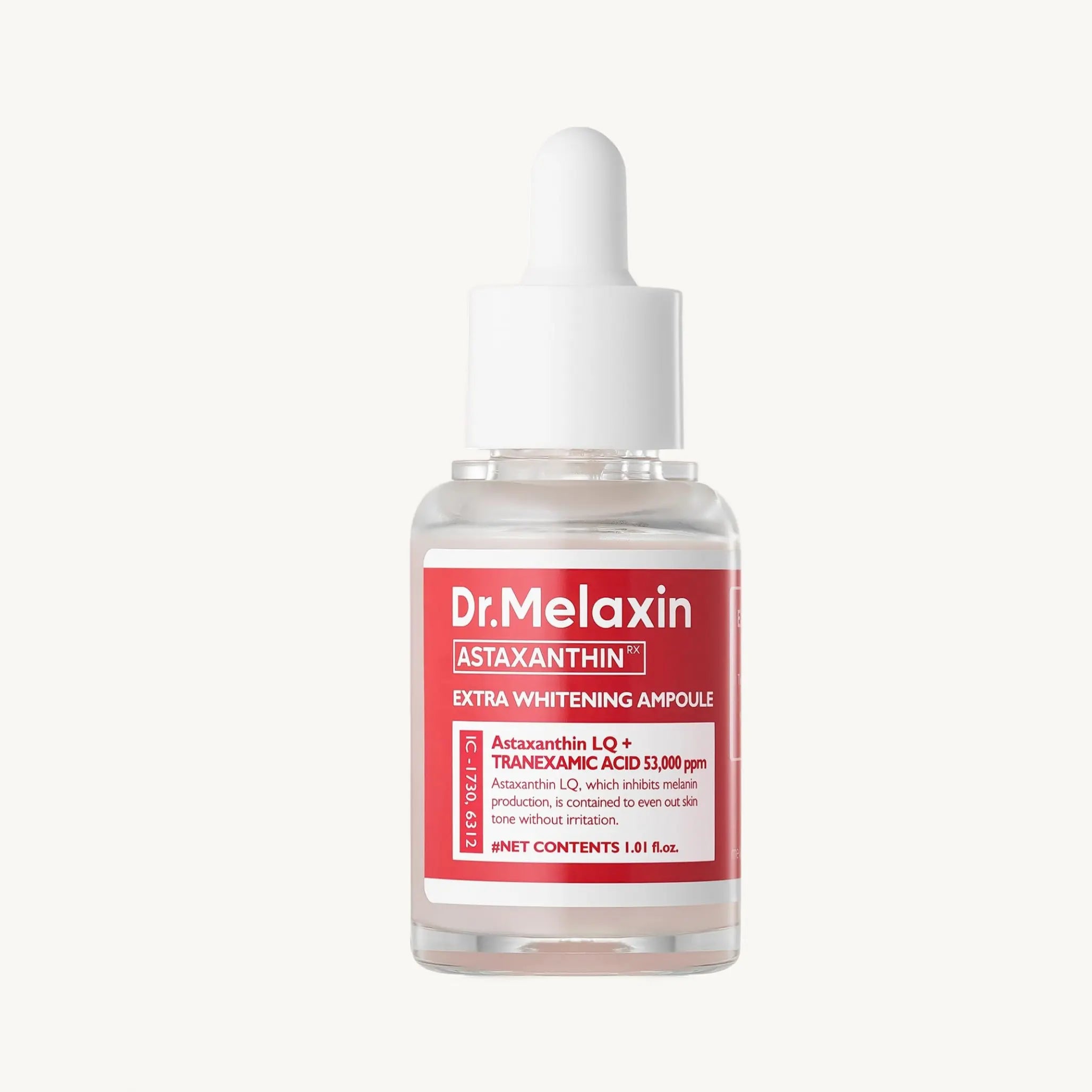 Освітлююча антиоксидантна сироватка з астаксантином Dr.Melaxin Astaxanthin Extra Whitening Ampoule