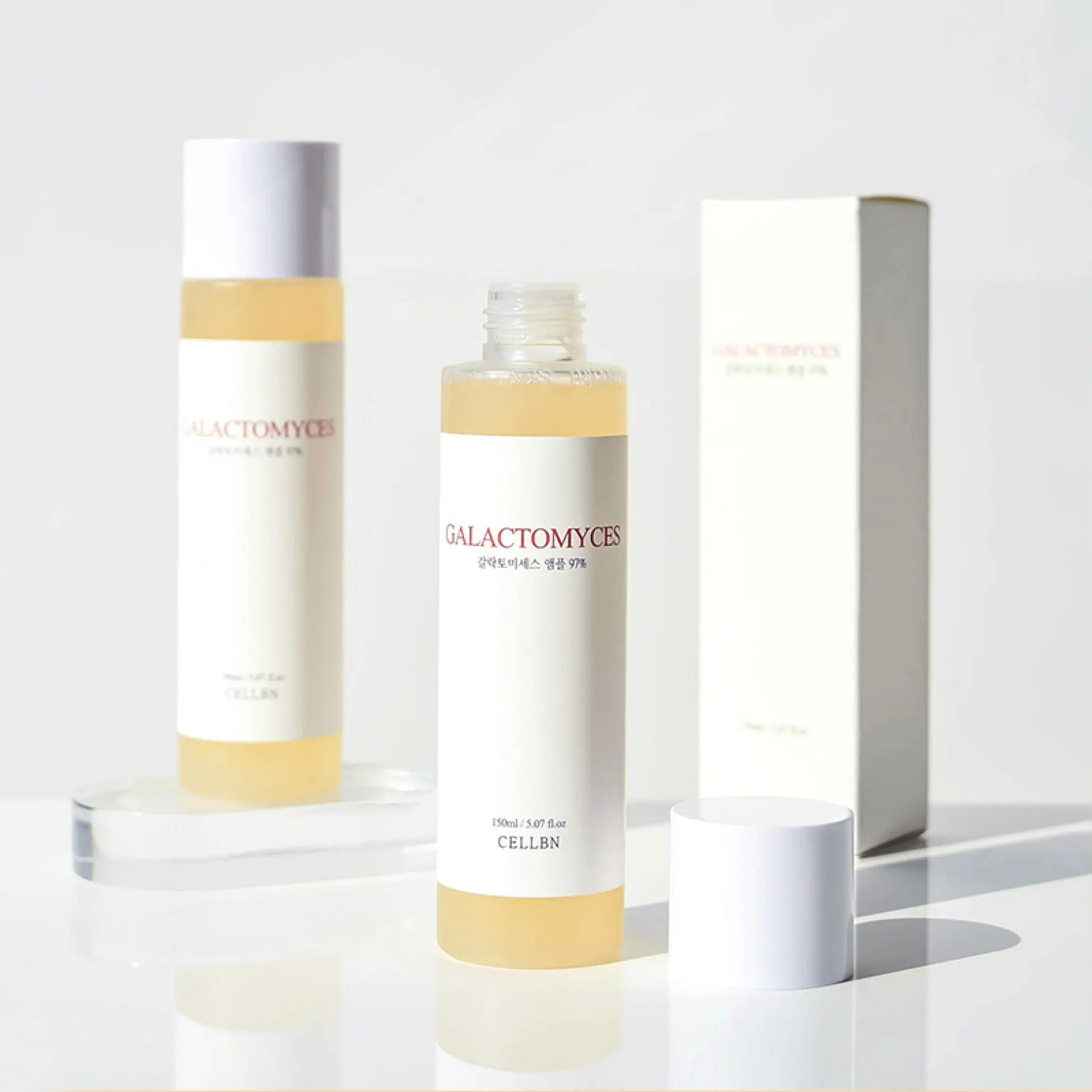 Тонер-ампула з екстрактом галактомісесу для сяйва 97% CELLBN Galactomyces Ampoule 97-thumbmail-3