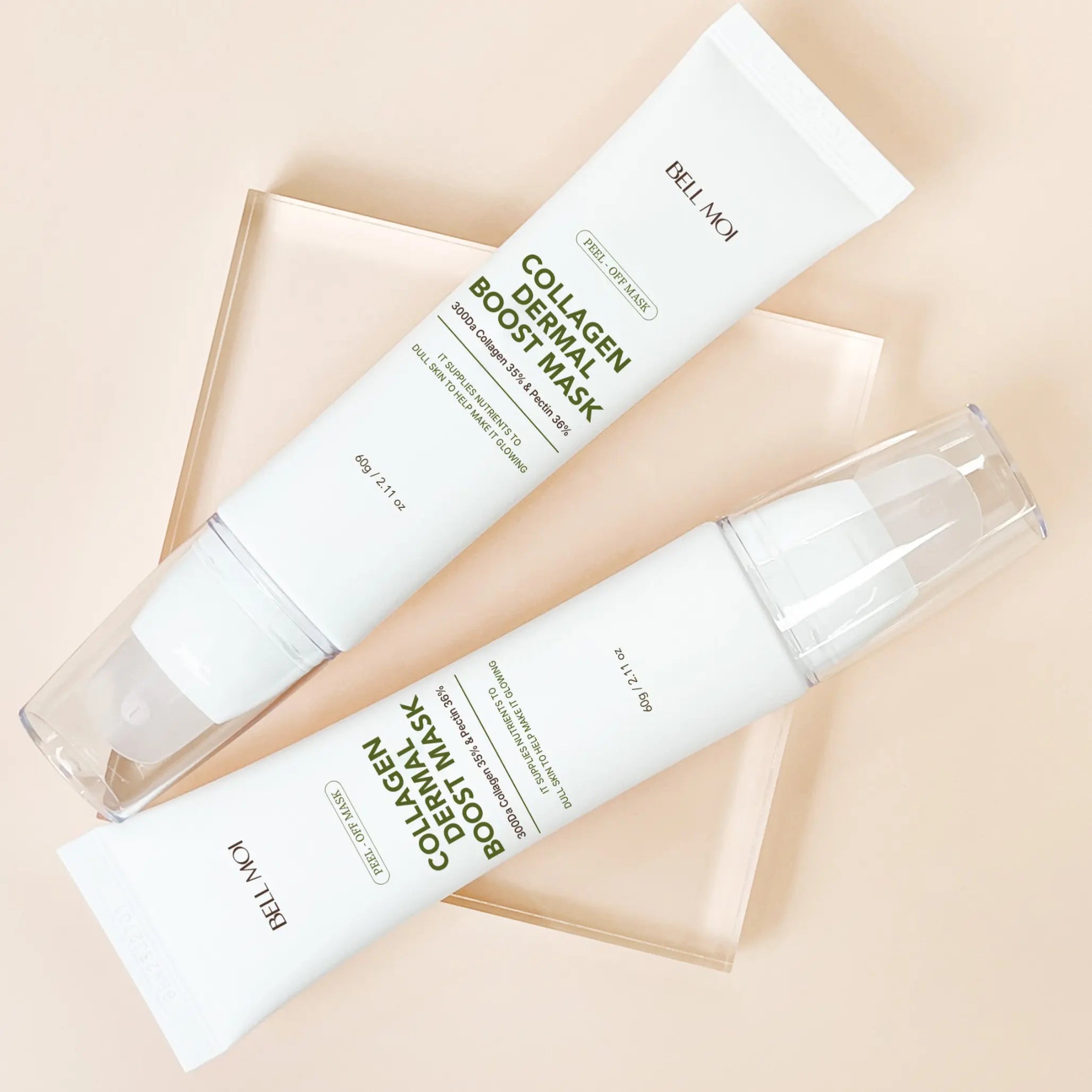 Колагенова ліфтинг-маска для обличчя з бакучіолом Bell Moi Collagen Dermal Boost Mask-thumbmail-4