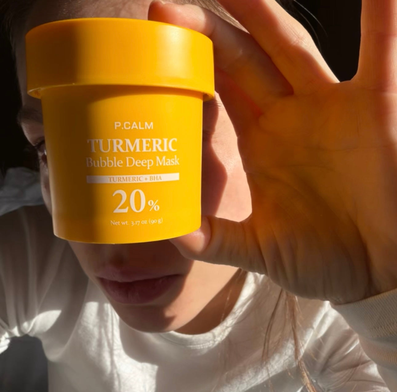 Бульбашкова маска для глибокого очищення пор з куркумою P.CALM Turmeric Bubble Deep Mask-thumbmail-7