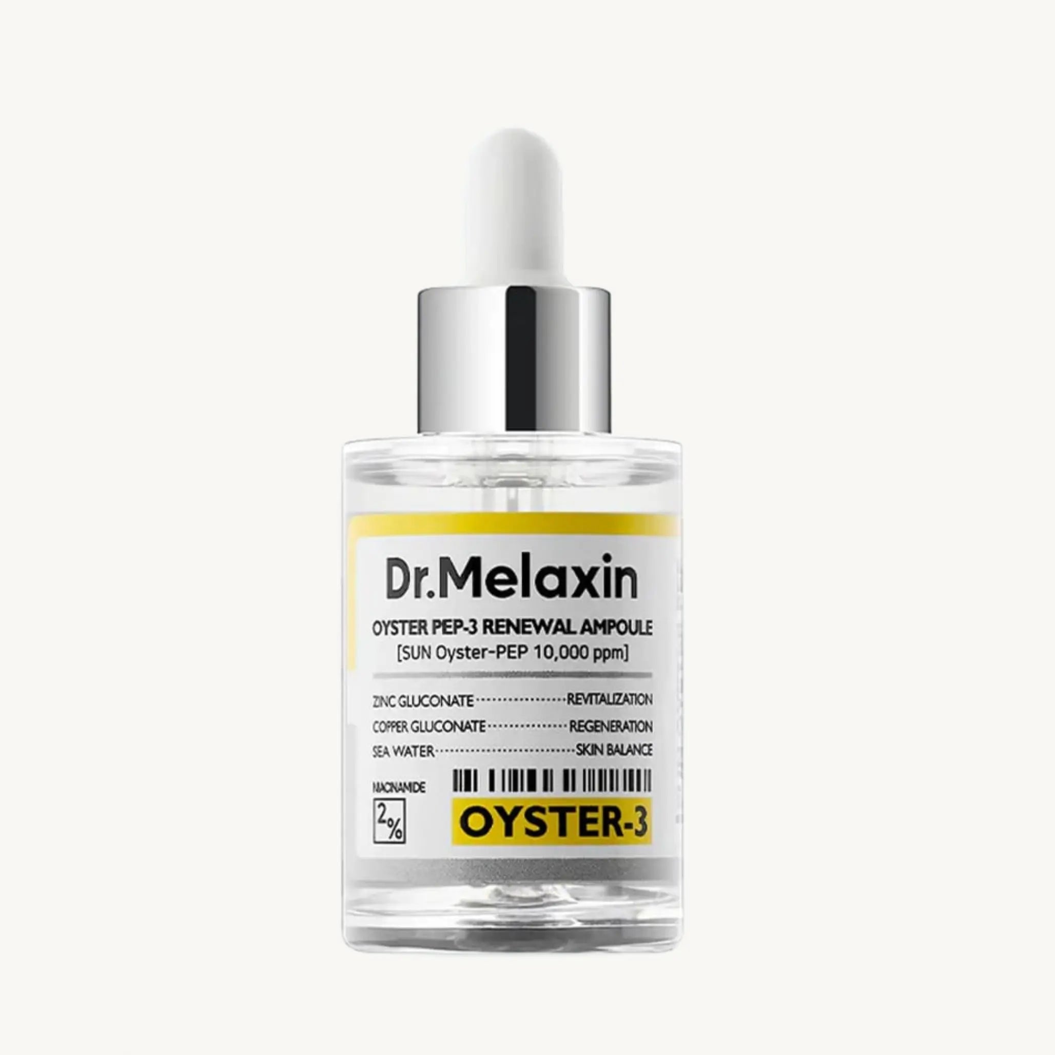 Омолоджуюча ампула з екстрактом устриці та амінокислотами шовку Dr.Melaxin Oyster Peptide Ampoule