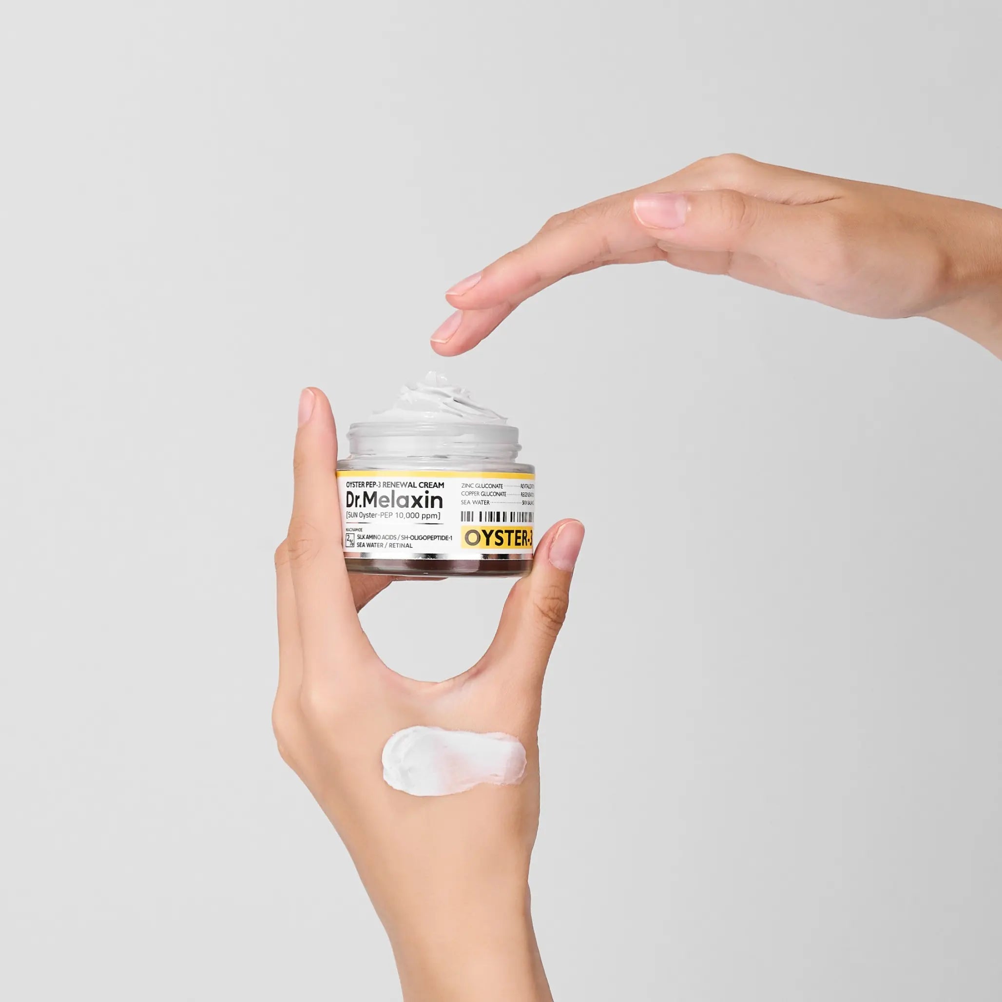 Омолоджуючий крем з устричними пептидами та амінокислотами шовку Dr.Melaxin Oyster Peptide Cream-thumbmail-3