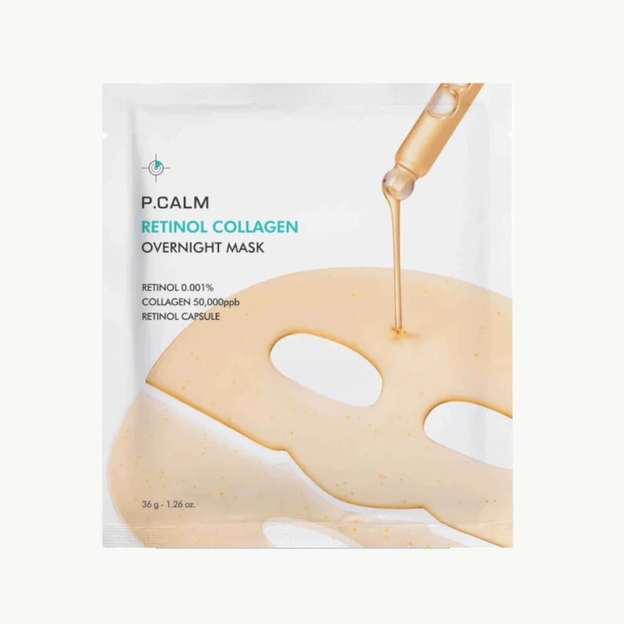 Нічна гідрогелева ліфтинг-маска з ретинолом та колагеном P.CALM Retinol Collagen Overnight Mask-thumbmail-1