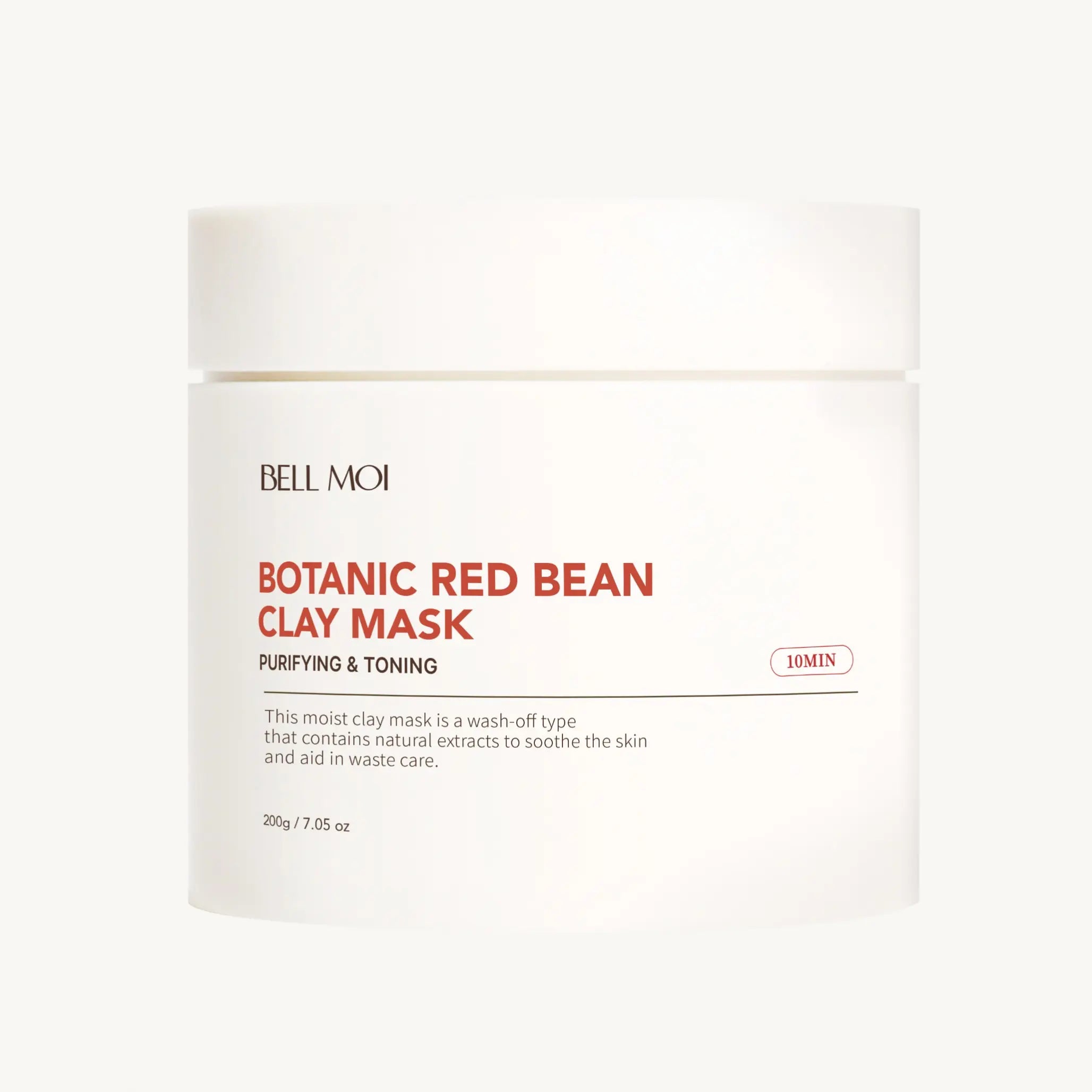 Ботанічна глиняна маска з екстрактом червоної квасолі Bell Moi Botanic Red Bean Clay Mask