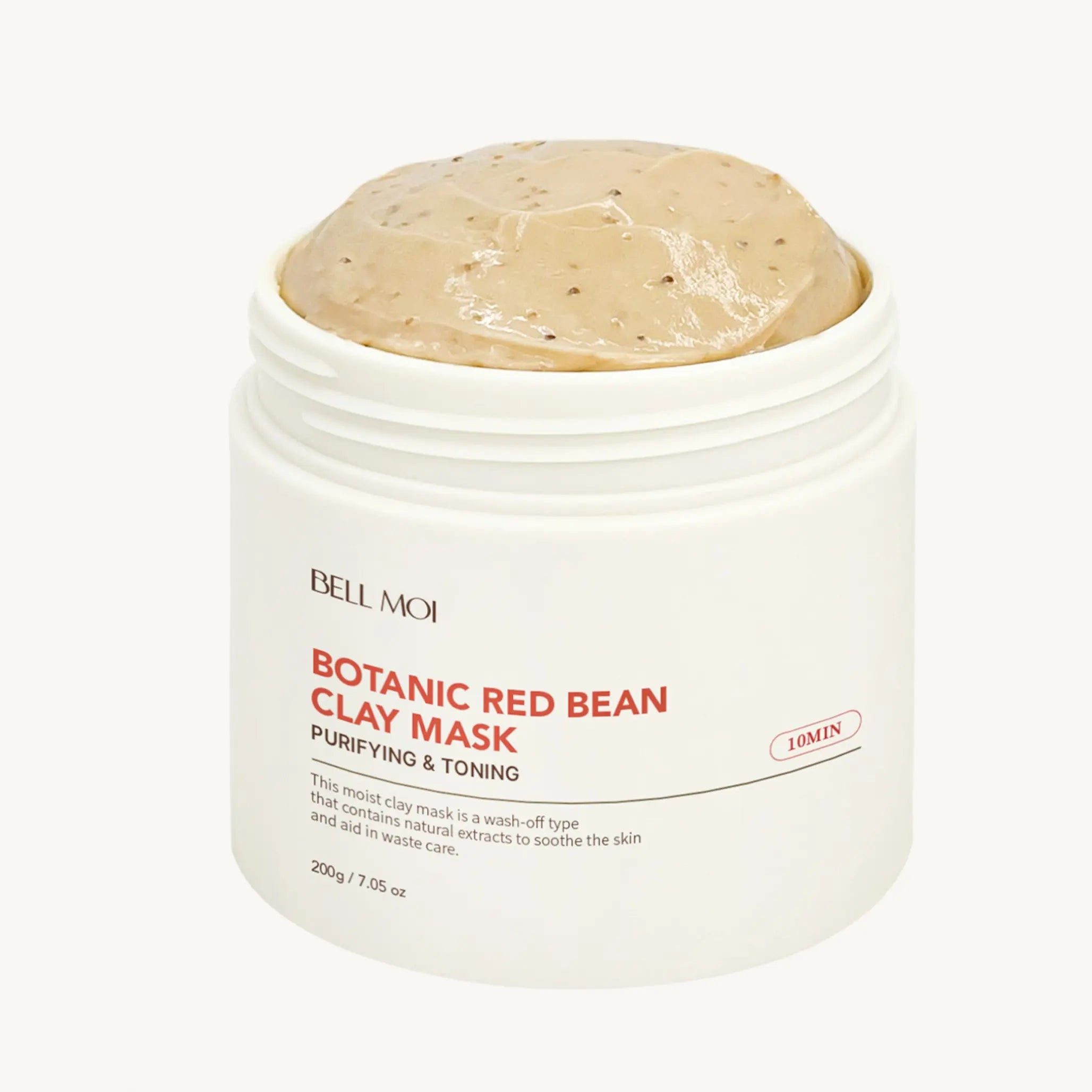 Ботанічна глиняна маска з екстрактом червоної квасолі Bell Moi Botanic Red Bean Clay Mask-thumbmail-3