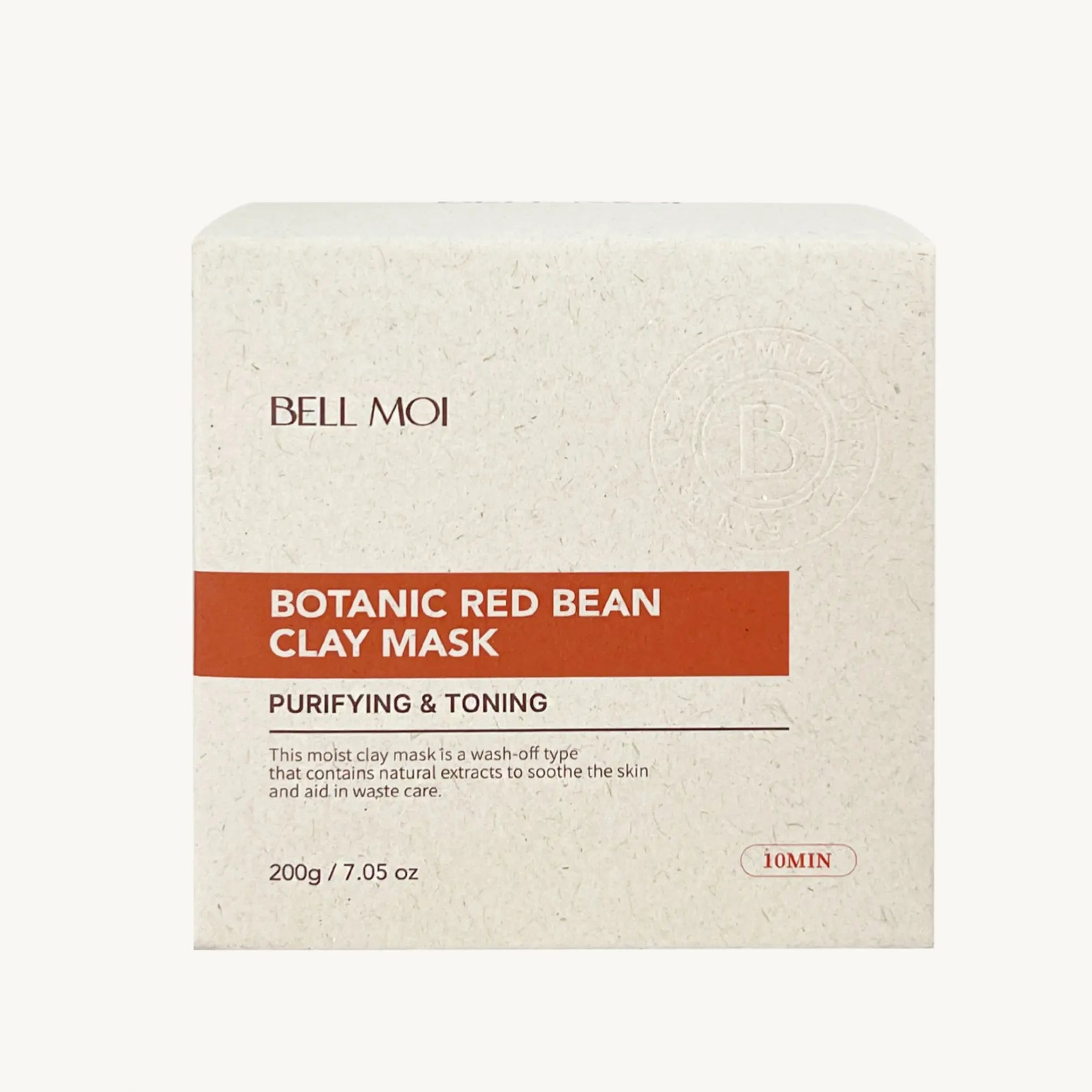 Ботанічна глиняна маска з екстрактом червоної квасолі Bell Moi Botanic Red Bean Clay Mask