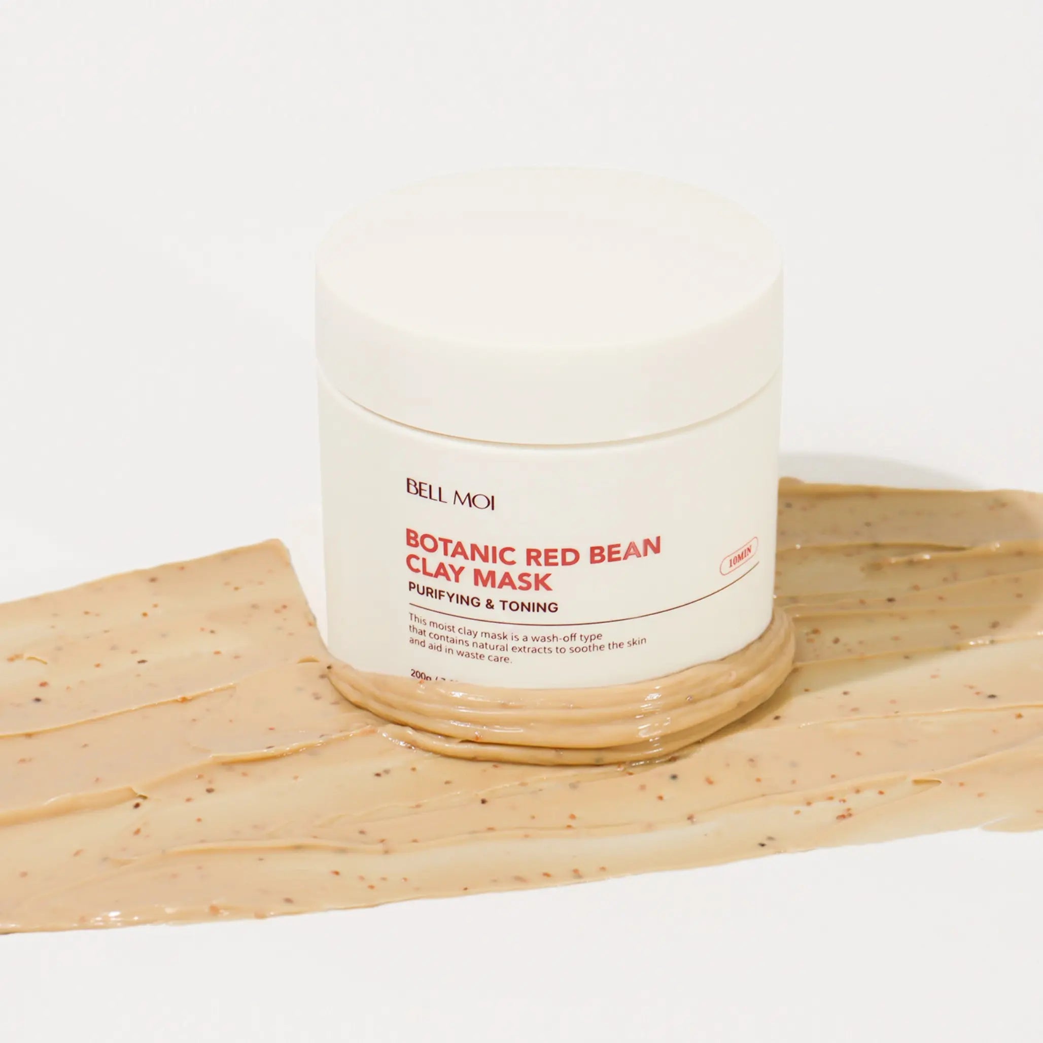 Ботанічна глиняна маска з екстрактом червоної квасолі Bell Moi Botanic Red Bean Clay Mask-thumbmail-6