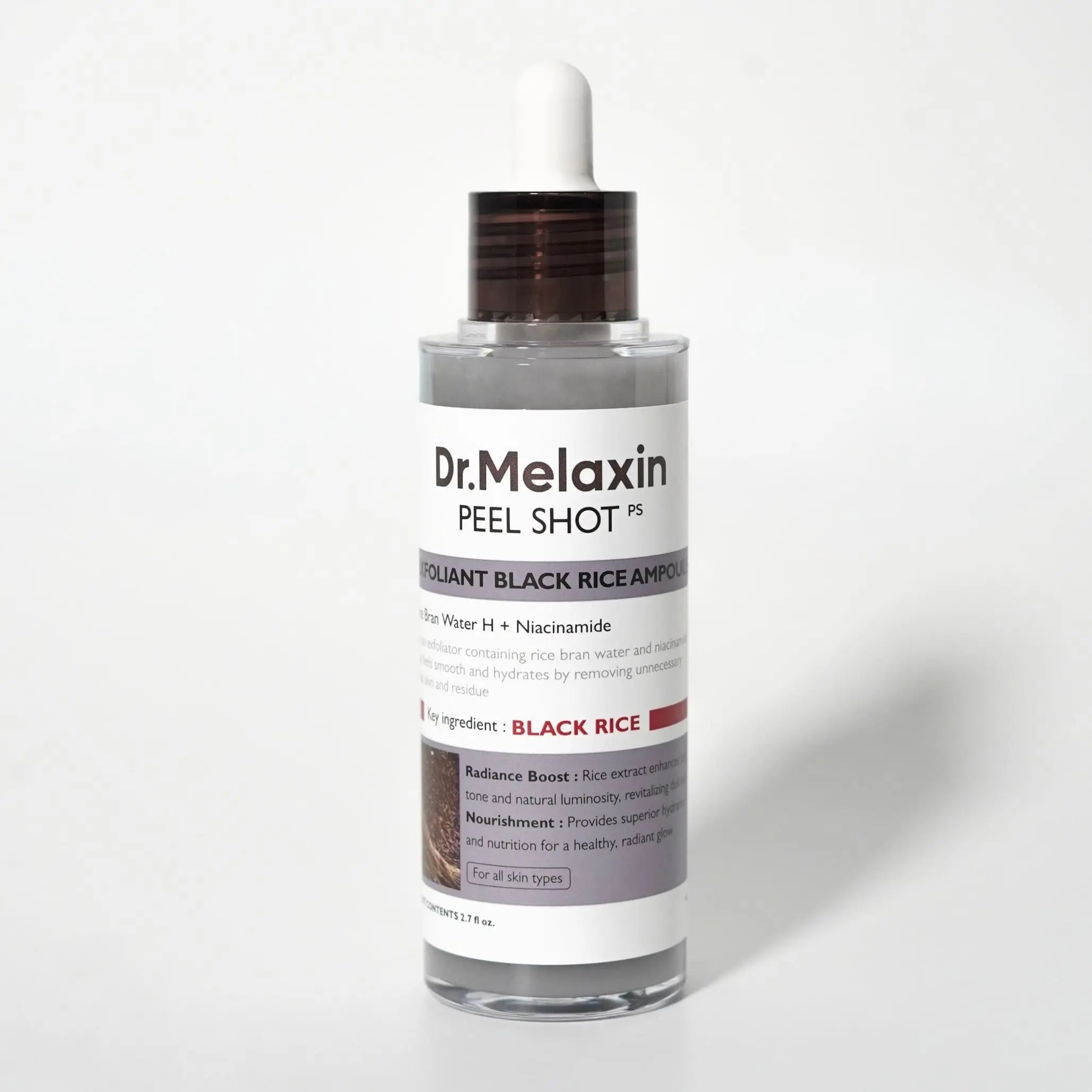 Ексфоліююча ампула-пілінг з екстрактом чорного рису Dr.Melaxin Peel Shot Exfoliating Black Rice Ampoule-thumbmail-5