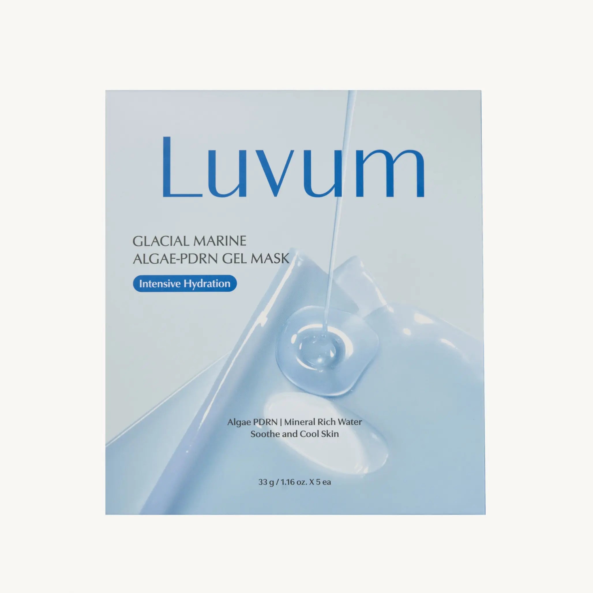 Зміцнювальна гелева маска з PDRN та морськими водоростями Luvum Glacial Marine Algae - PDRN Gel Mask