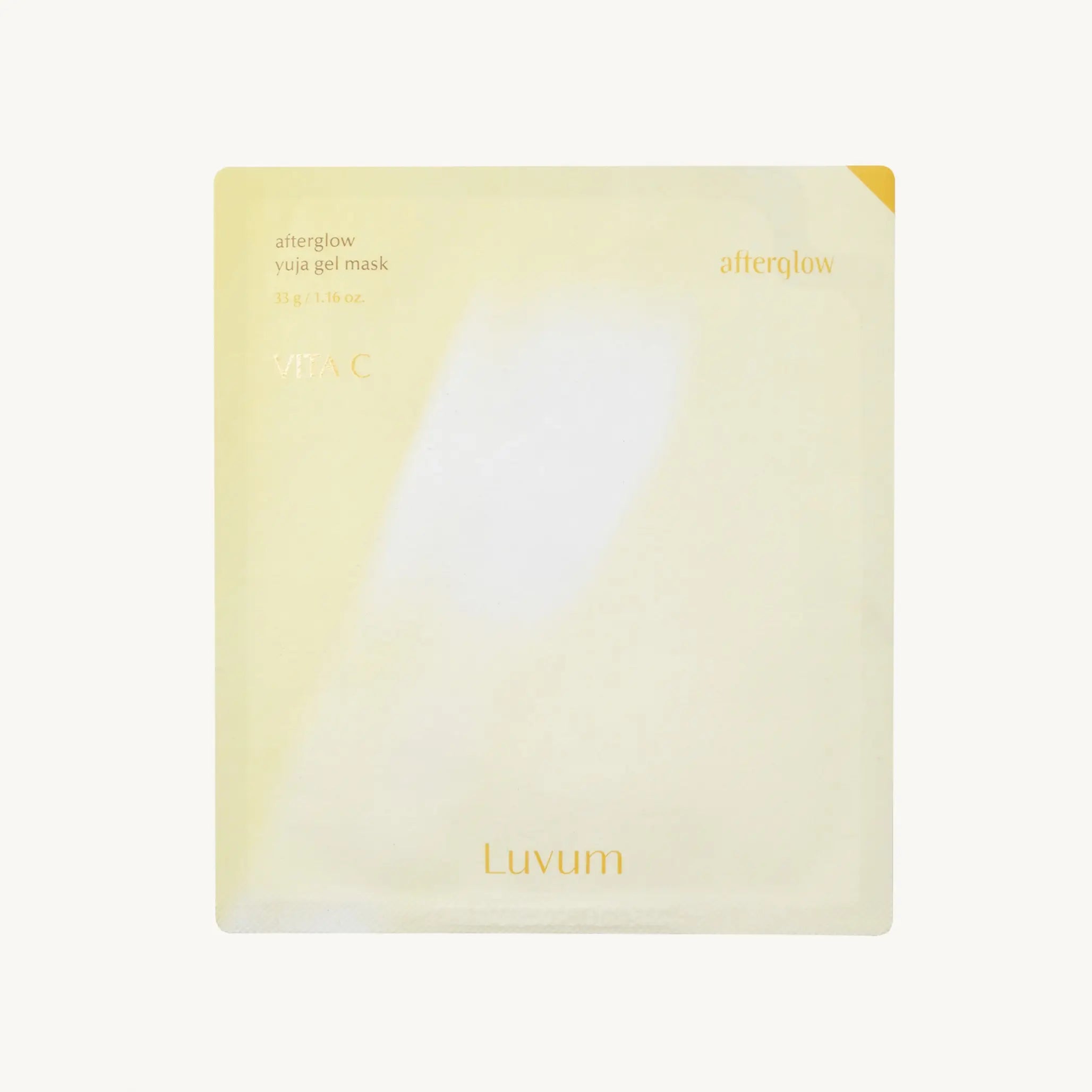 Освітлювальна гідрогелева маска з екстрактом юдзу та вітаміном С Luvum Afterglow Yuja Gel Mask