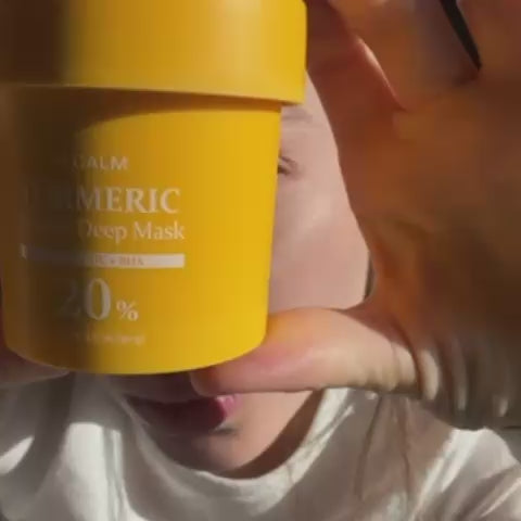 Бульбашкова маска для глибокого очищення пор з куркумою P.CALM Turmeric Bubble Deep Mask-thumbmail-3