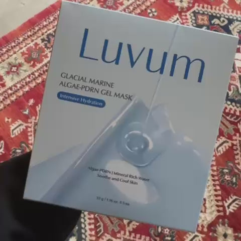 Набір (5шт) Зміцнювальна гелева маска з PDRN та морськими водоростями Luvum Glacial Marine Algae - PDRN Gel Mask