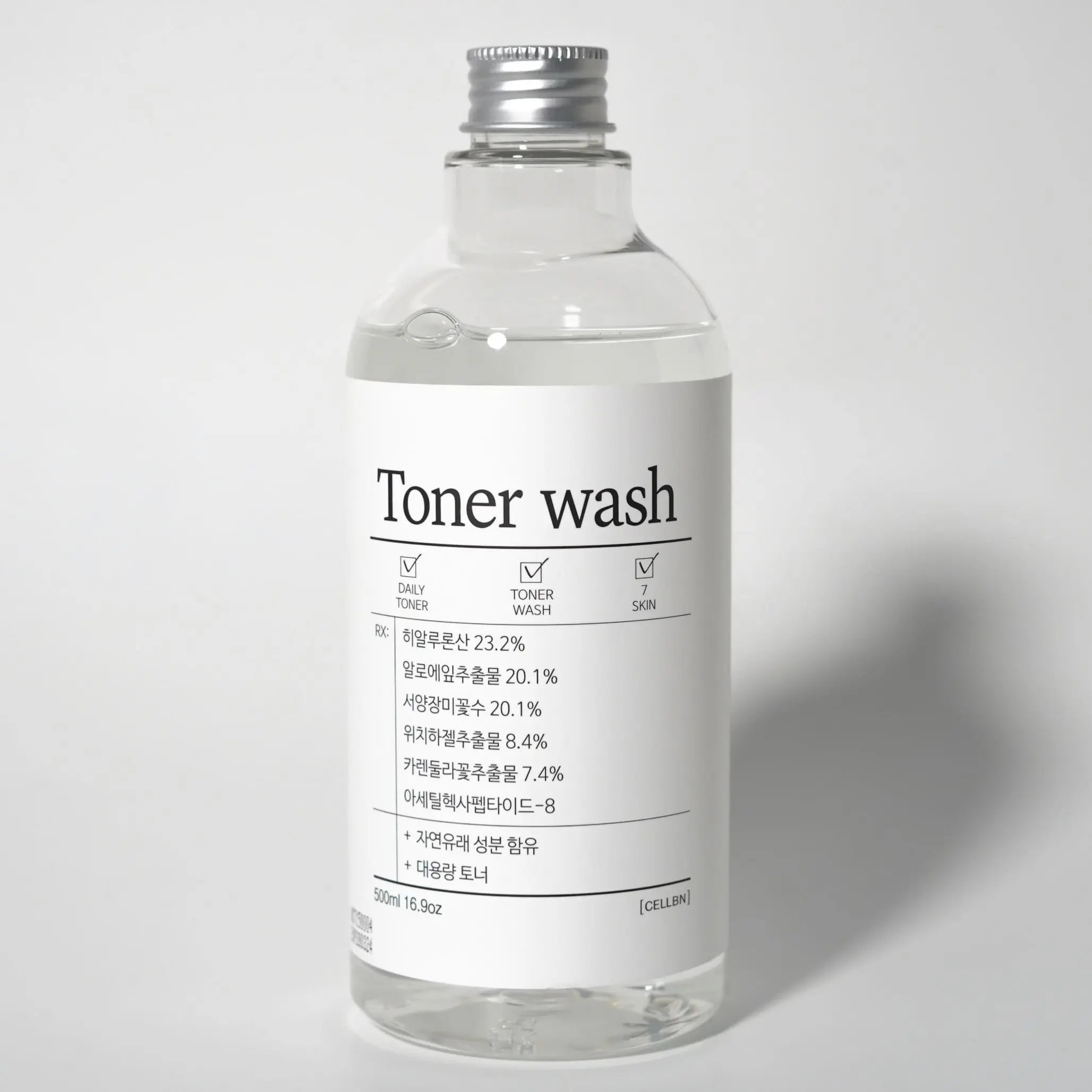 Універсальний зволожуючий тонер для вмивання та тонізації шкіри CELLBN Toner Wash-thumbmail-5