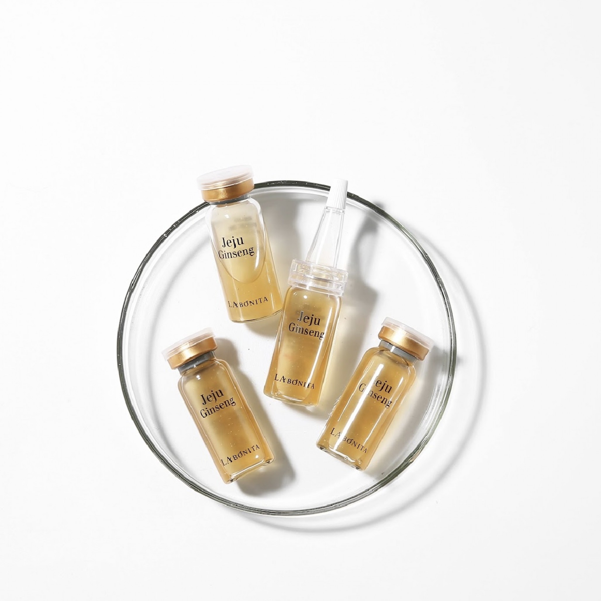 Антивікові ампули для обличчя Jeju Ginseng Gold Ampoule