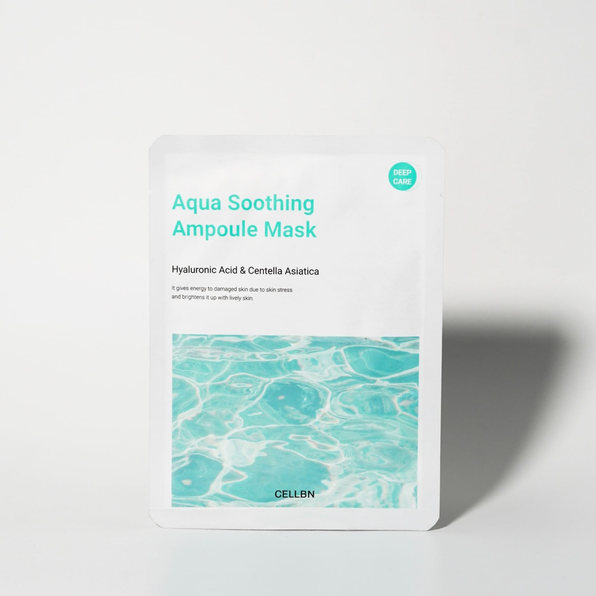 Ампульна тканинна маска для обличчя з центелою та гіалуроновою кислотою AQUA SOOTHING AMPOULE MASK  