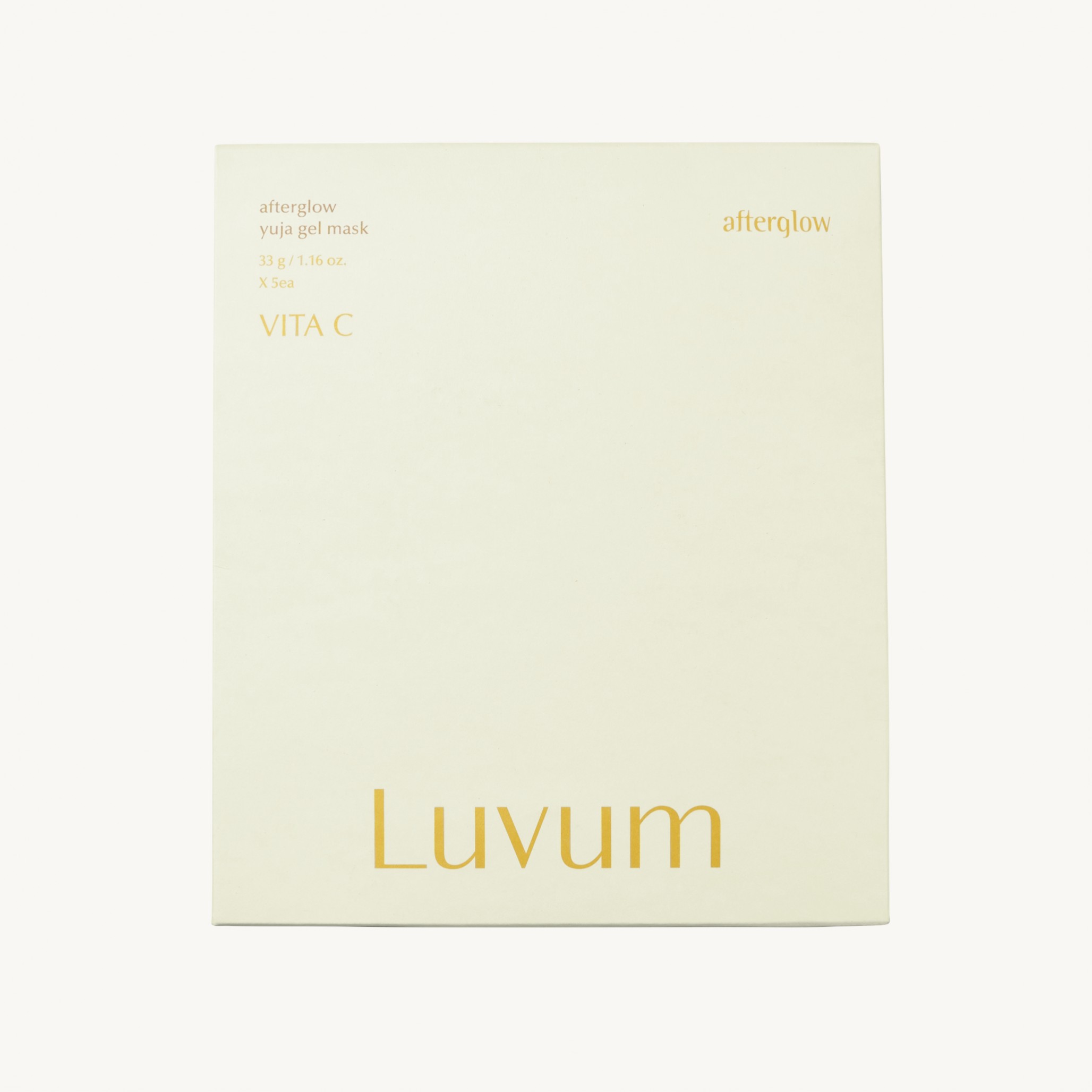 Освілююча гелева маска з екстрактом плодів юдзу Luvum Afterglow Yuja Gel Mask