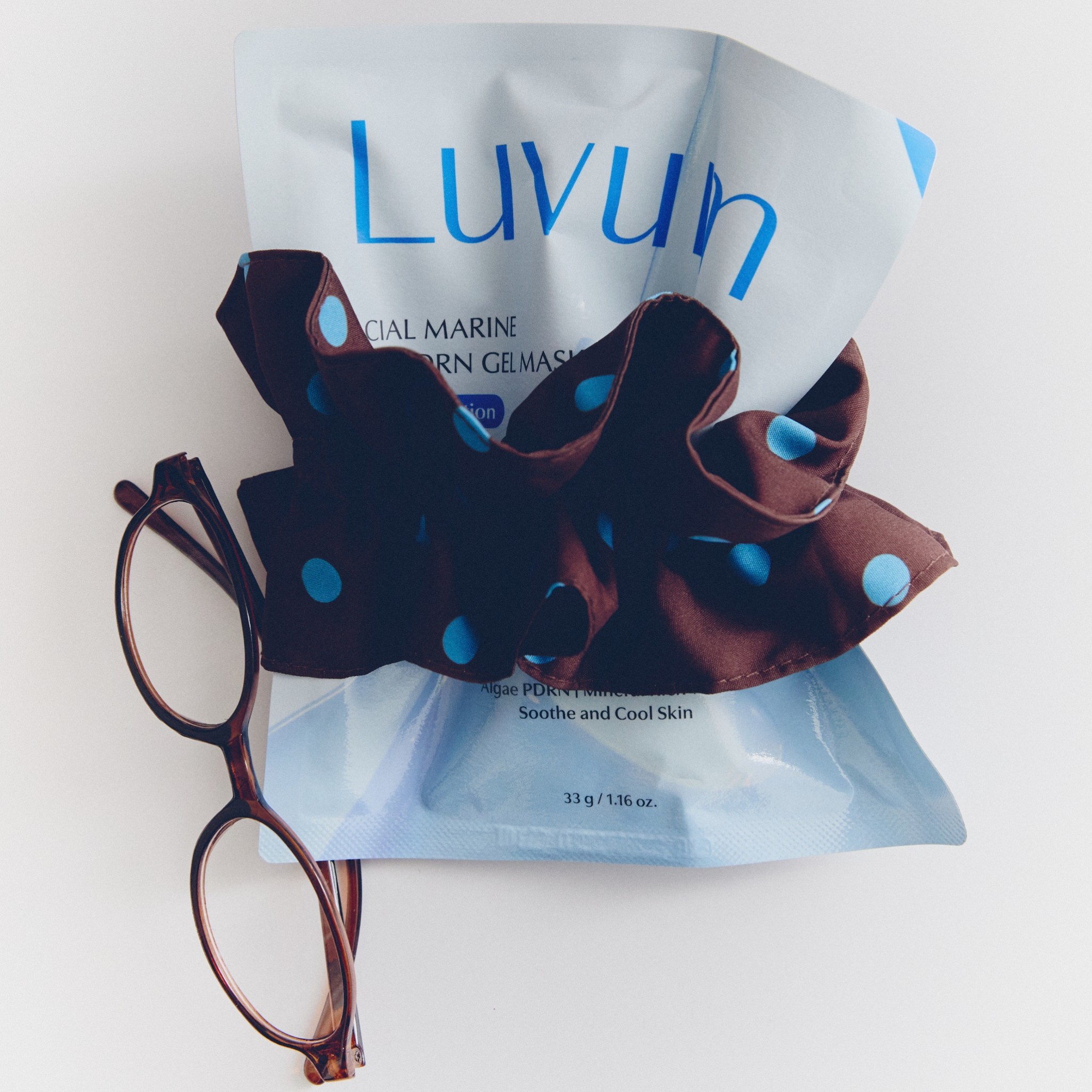 Зміцнююча гелева маска для обличчя з морськими водоростями Luvum Glacial Marine Algae - PDRN Gel Mask